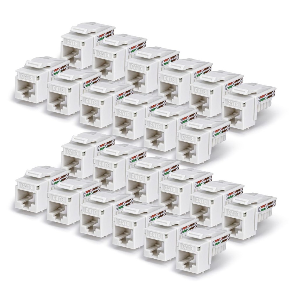 Startech Cat6 Keystone Jack 24-Pack White