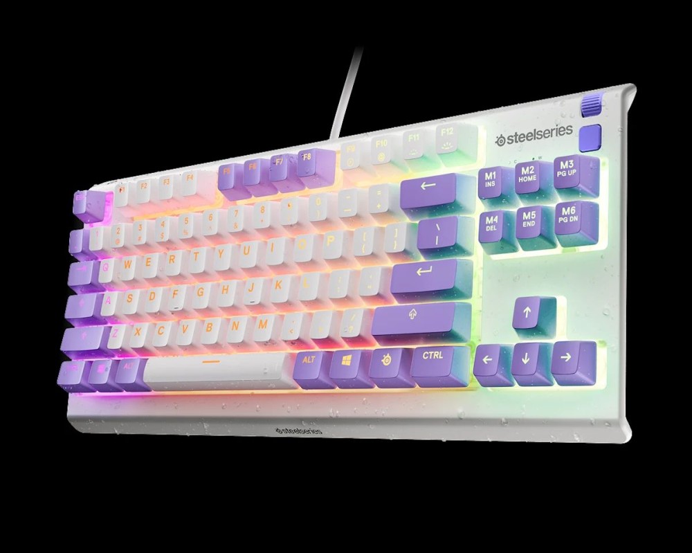 Steelseries Apex 3 TKL Gaming Keyboard Amethiyst Black UK