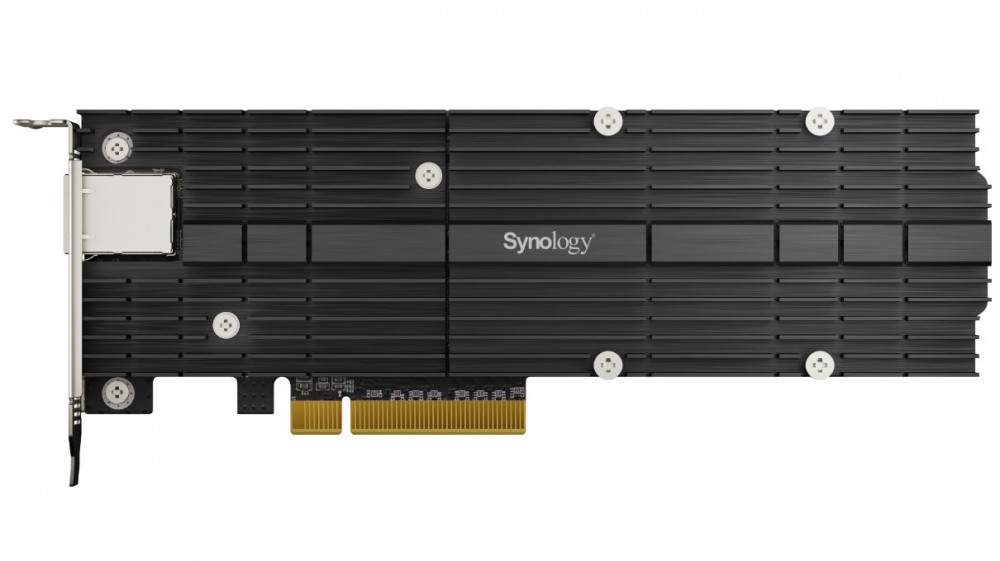 Synology E10M20-T1 M.2 SSD & 10GbE combo adapter card for performance acceleration