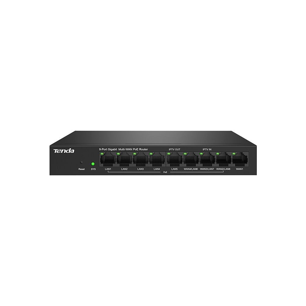 Tenda G0-8G-PoE 9 Port Gigabit Ethernet PoE Router