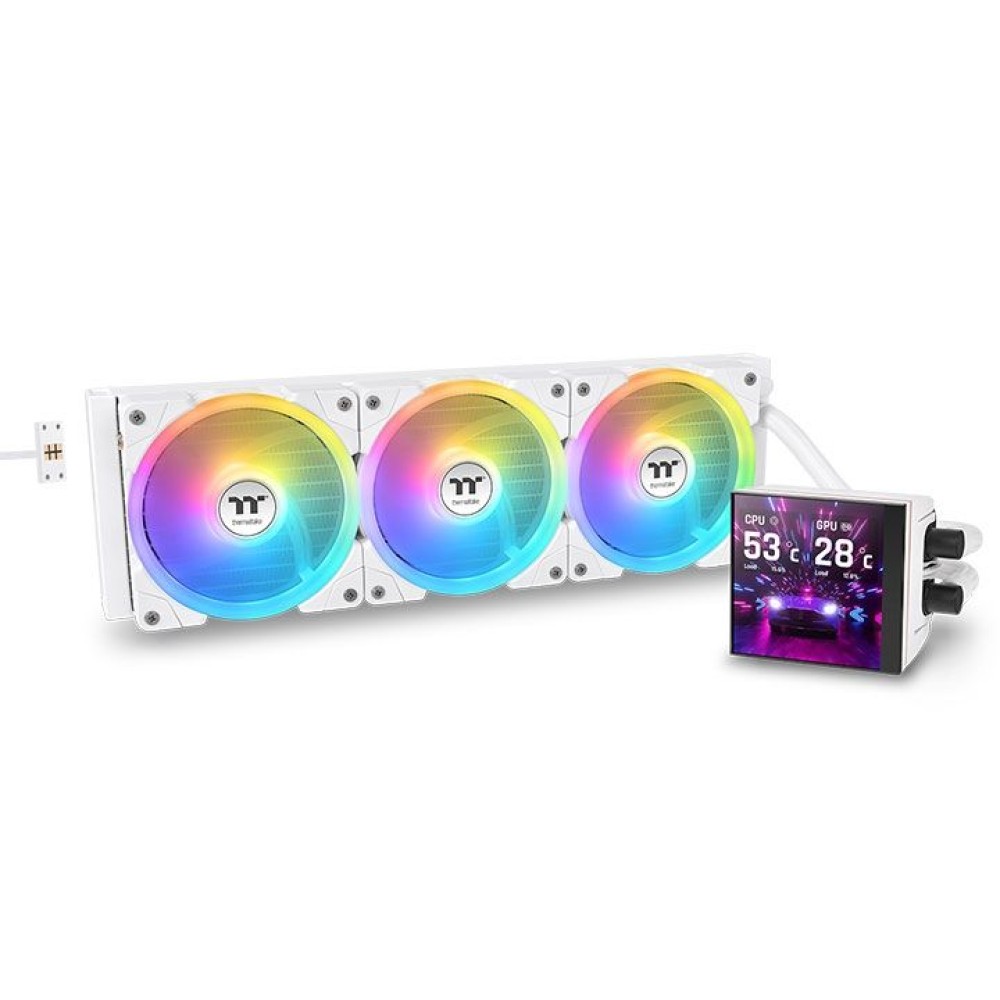 Thermaltake MAGFloe 360 Ultra ARGB Sync AIO Liquid Cooler Snow Edition White