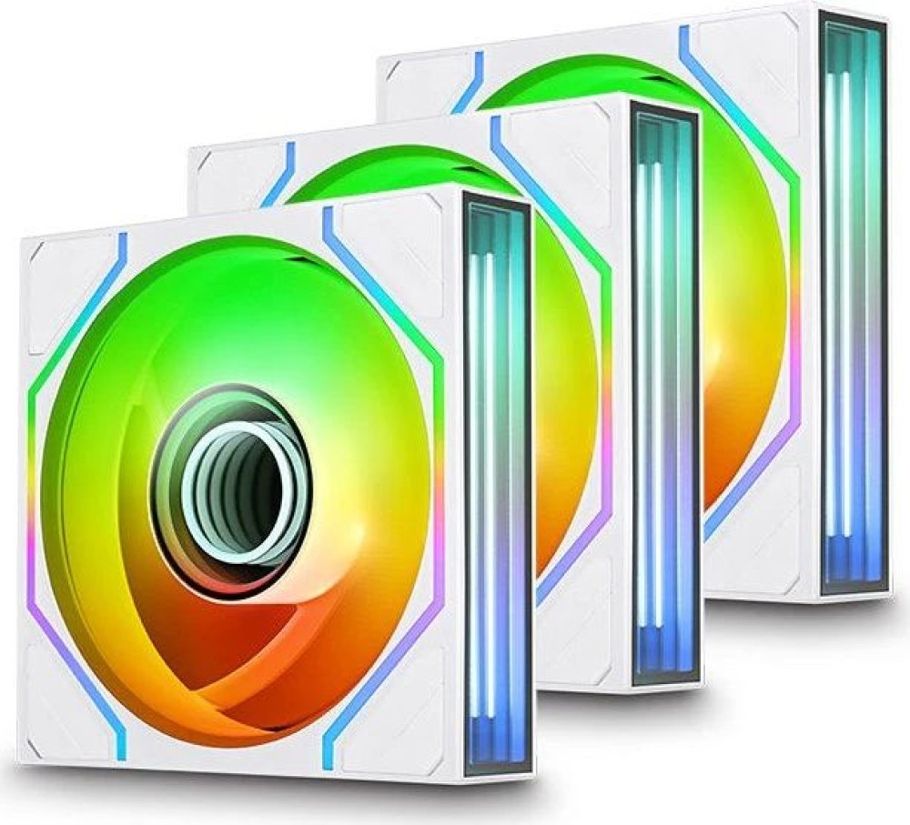 Thermaltake SWAFAN 140 EX INFINITY ARGB Sync PC Cooling Fan Snow (3-Fan Pack)