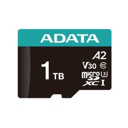 A-Data 1TB microSDXC Premier Pro Class 10 UHS-I U3 A2 V30 + adapterrel