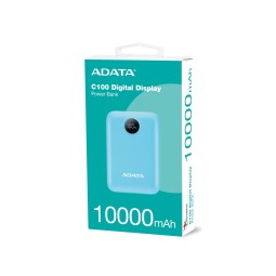 A-Data C100 Digital Display 10000mAh PowerBank Blue