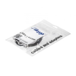 Akyga AK-USB-07 USB A / USB A cable 1,8m Black