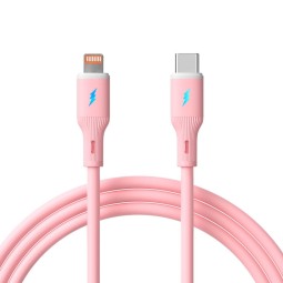 Akyga AK-USB-71 USB-C to Lightning 30W Cable 1m Pink