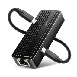 AXAGON ADE-10GR Type-C USB3.2 Gen 2 - 10 Gigabit Ethernet 10/100/1000/2500/5000/10000 Adapter Aluminum/Black