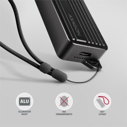 AXAGON ADE-10GR Type-C USB3.2 Gen 2 - 10 Gigabit Ethernet 10/100/1000/2500/5000/10000 Adapter Aluminum/Black