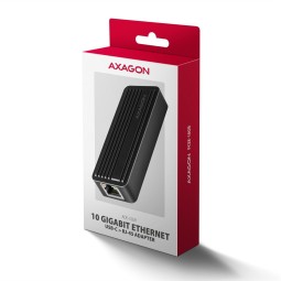 AXAGON ADE-10GR Type-C USB3.2 Gen 2 - 10 Gigabit Ethernet 10/100/1000/2500/5000/10000 Adapter Aluminum/Black