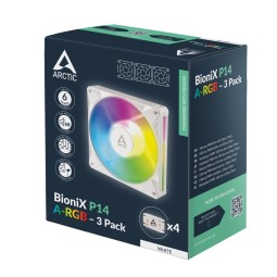 Arctic BioniX P14 A-RGB White (3 Pack)