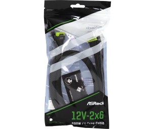 ASRock 12V-2x6 600W / L-Type Cable 0,7m Black