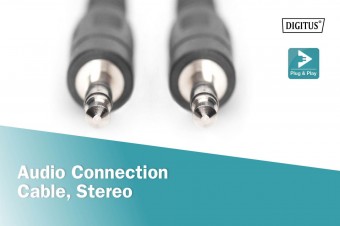 Assmann Audio connection cable, stereo 3.5mm