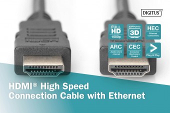 Assmann HDMI Standard connection cable, type A