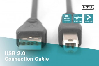 Assmann USB 2.0 connection cable, type A - B