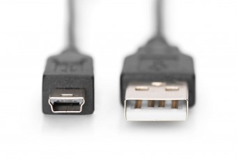 Assmann USB 2.0 connection cable, type  A - mini B (5pin)