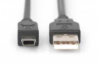 Assmann USB 2.0 connection cable, type  A - mini B (5pin)