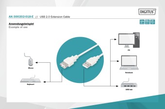 Assmann USB 2.0 extension cable, type A