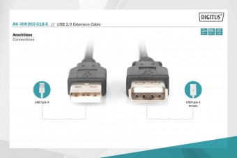 Assmann USB 2.0 extension cable, type A