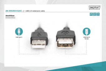 Assmann USB extension cable, type A