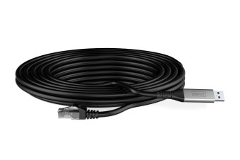 Assmann USB3.2 Gen1 - RJ45 CAT6A S/FTP Ethernet cable 1Gbit/s 2m Black