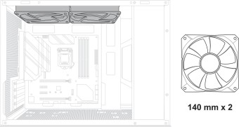 Asus Prime AP201 Tempered Glass Black