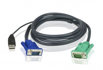 ATEN USB KVM Cable with 3 in 1 SPHD and Audio 5m