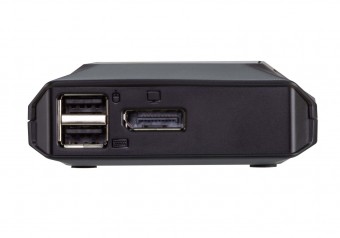ATEN US3312 2-Port 4K DisplayPort USB-C Cable KVM Switch with Remote Port Selector