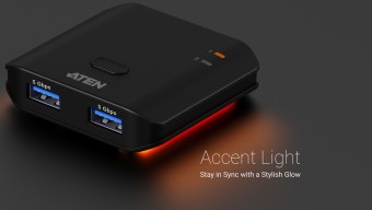ATEN US4322-AT 2 x 2 USB 3.2 Gen 1 Sharing Switch