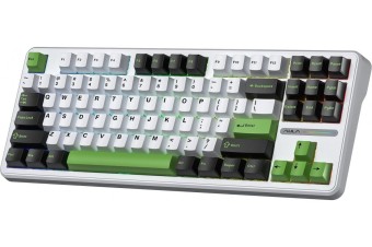 Aula F87 Gasket Gaming Wireless Bluetooth Mechanical Keyboard White/Black/Green US