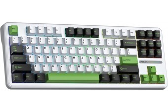 Aula F87 Gasket Gaming Wireless Bluetooth Mechanical Keyboard White/Black/Green US