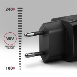 AXAGON ACU-PQ33 GaN Wall Charger 33W for phones and tablets Black
