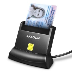 AXAGON CRE-SM4N Smart Card Standreader Black
