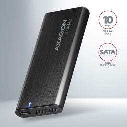 AXAGON EEM2-SBC SuperSpeed+ USB-C - M.2 SATA SSD RAW Box