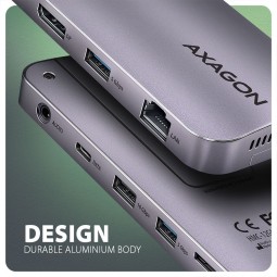 AXAGON HMC-12GM2 USB-C 10GBPS GEN2COMBO 12IN1 HUB