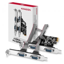 AXAGON PCEA-S4N PCIE Controller 4x Serial