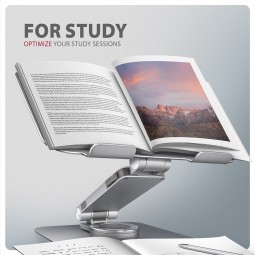 AXAGON STND-LR Stand with 360° Rotation for Laptops and Tablets Silver