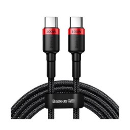 Baseus Baseus Cafule Type-C/Type-C 100W Cable 2m Black/Red
