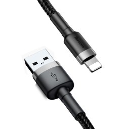 Baseus Cafule lightning Cable 2,4A 0,5m Black/Grey