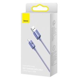 Baseus Crystal Shine USB-C Cable 1,2m Purple