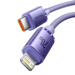 Baseus Crystal Shine USB-C Lightning Cable 20W 1,2m Purple
