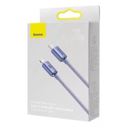 Baseus Crystal Shine USB-C Lightning Cable 20W 1,2m Purple