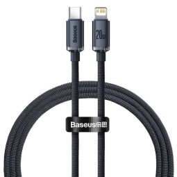 Baseus Crystal Shine USB-C Lightning Cable 20W 2m Black