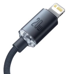 Baseus Crystal Shine USB-C Lightning Cable 20W 2m Black