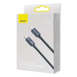 Baseus Crystal Shine USB-C Lightning Cable 20W 2m Black
