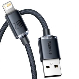 Baseus Crystal Shine USB-Lightning Cable 2m Black