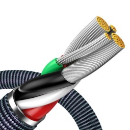 Baseus Crystal Shine USB-Lightning Cable 2m Black