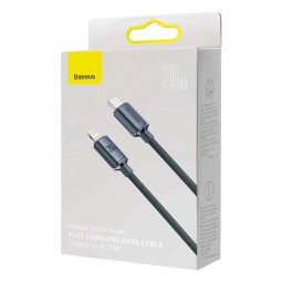 Baseus Crystal USB-C Lightning 1,2m Black