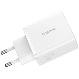 Baseus Cube Fast Charger 2U+C 30W EU Moon White