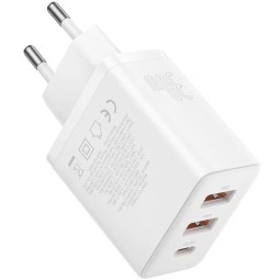 Baseus Cube Fast Charger 2U+C 30W EU Moon White