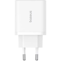 Baseus Cube Fast Charger 2U+C 30W EU Moon White